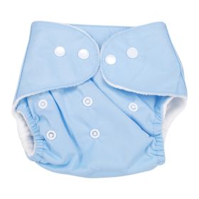 Baby Moo Plain Blue Reusable Diaper-915-13-BLUE