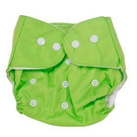 Baby Moo Plain Green Reusable Diaper-915-13-GREEN