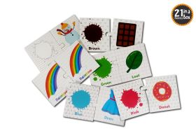 Pegasus Popcorn Games & Puzzles Colours - 2 Piece Self Correcting Puzzles