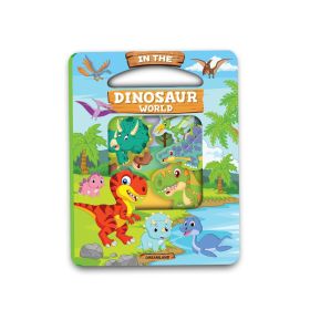 Dreamland Publications-Die Cut Window Board Book - In the Dinosaurs World for Kids Picture Book for Children Educations Board Book for Kid Die-Cut Shape Board Books-9788196034849