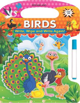Write and Wipe Book - Birds