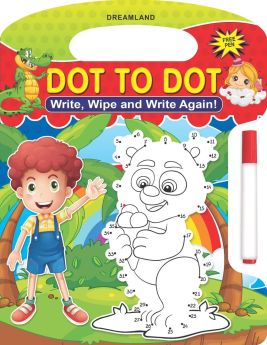Dreamland-Write and Wipe Book - Dot to Dot