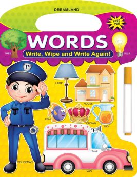 Dreamland-Write and Wipe Book - Words