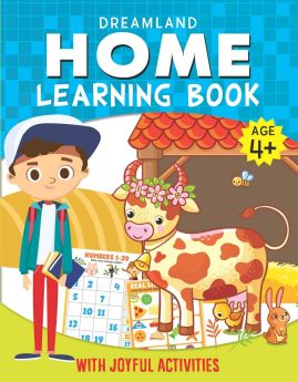 Dreamland Publications-Home Learning Book With Joyful Activities - 4+ : Interactive & Activity  Children Book by Dreamland Publications 9789387177154