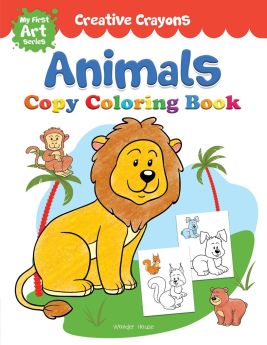 Wonderhouse-Colouring Book of Animals: Creative Crayons Series - Crayon Copy Colour Books