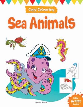 Wonderhouse-Little Artist Series Sea Animals: Copy Colour Books