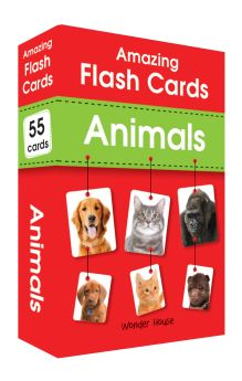 Wonderhouse-Amazing Flash Cards Animals: Early Development OF Preschool Toddler (55 Cards) 