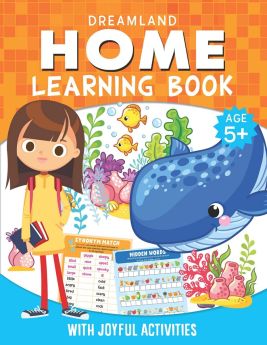 Dreamland Publications-Home Learning Book With Joyful Activities - 5+ : Interactive & Activity  Children Book by Dreamland Publications 9789389281309