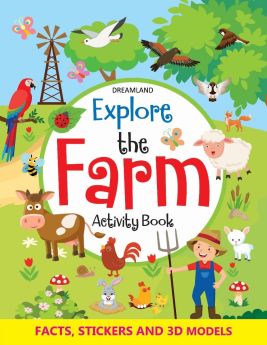 Dreamland Publications-Explore the Farm Activity Book with Stickers and 3D Models