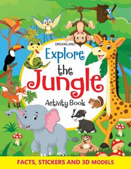 Dreamland Publications-Explore the Jungle Activity Book with Stickers and 3D Models