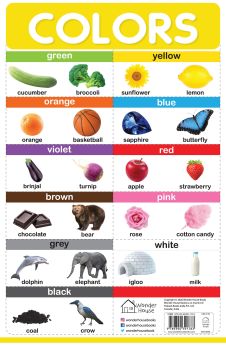 Wonderhouse-Colors - My First Early Learning Wall Posters: For Preschool, Kindergarten, Nursery And Homeschooling (19 Inches X 29 Inches)  