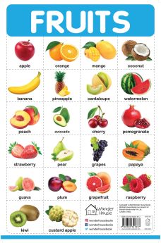 Wonderhouse-Fruits - My First Early Learning Wall Chart: For Preschool, Kindergarten, Nursery And Homeschooling (19 Inches X 29 Inches)  