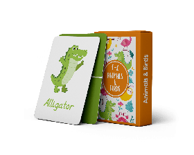 The Happy Hula-A-Z Flashcards - Animals and birds