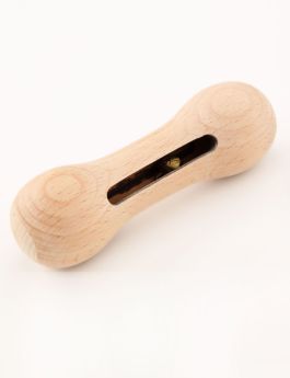 Ariro Toys-Wooden rattle-Dumbbell with bell