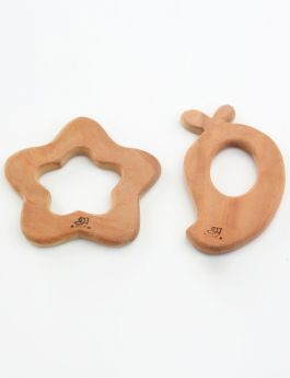 Ariro Toys-Wooden Teethers- Mango and Star