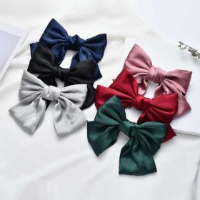 A Tiny Moppet-Satin Bow Barrette | Count 6 - ATM-0101