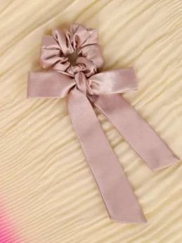 A Tiny Moppet-Satin Bow Scrunchie Combo | Count 1 - ATM-0105