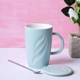 A Vintage Affair-Tall Pastel Coffee Mug - Light Blue 