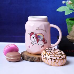 A Vintage Affair-Unicorn Pastel Pink Mason Jar - Rainbow 