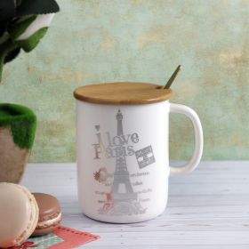 A Vintage Affair-I Love Paris Mug - Silver 