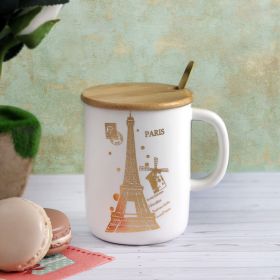A Vintage Affair-I Love Paris Mug - Eiffel Gold