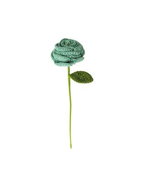 Happy Threads-Sea green Button Rose