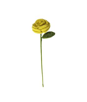 Happy Threads-YELLOW BUTTON ROSE 