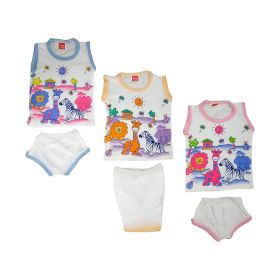 Love Baby-Basisc 3 Cotton Hosiery Shirt With 3 Pant Set  - BC11
