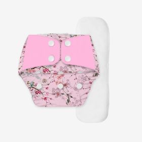 Snugkins - Regular Diaper by Snugkins -Freesize Reusable, Waterproof & Washable Cloth Diapers for day time use.Contains 1 Pocket Diaper & 1 Wet-Free Microfiber Terry Soaker (Fits babies 5-17kgs) - Blooming Dale