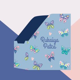 Purple Prints-Butterfly Foldable Book Stand