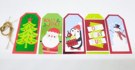 Bobtail-Christmas Gift Tags Santa (Pack of 5) 1