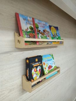 X & Y - Coffee Cucumber Wall Book Shelf