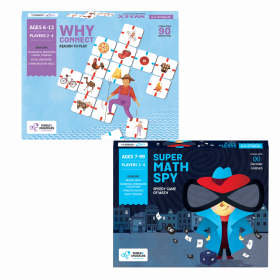 Chalk and Chuckles Gift Pack Combo – Super Math Spy and Why Connect, Learning & Educational