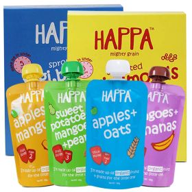 HappaFoods-Happa Organic Ragi Porridge Mix- Ragi-Ragi and Ragi+Carrot+Beetroot- Pack of 2, 200 Gram Each