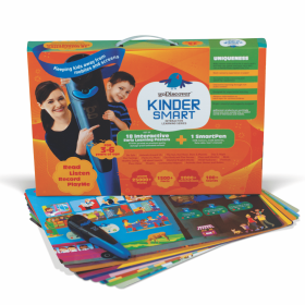 Godiscover Kinder Smart Set of 18 interactive posters (day to day, surrounding knowledge) + 1 Interactive SmartPen + Data Cable for 3 to 6 year olds