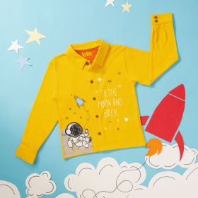 Totle-Kids Boys Shirt-ST-03-Yellow-2-3 Years