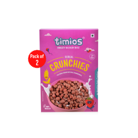 Timios Crunchies Breakfast Cereal Pack of 2 - 300g Each