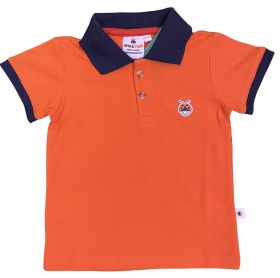 Tots and Tykes-polo t-shirt-1-2 Years-Orange