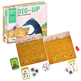 Chalk and Chuckles Dig Up- Brain Exercise Game for Kids with flipping boards