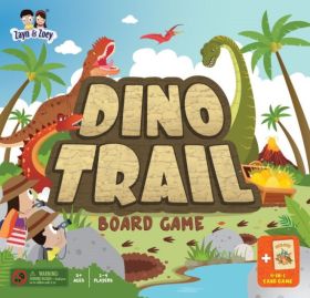 Zayn and Zoey-Dino Trail Board Game