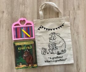 Little Canvas-DIY Colouring "What's a Gruffalo" Tote Bag 