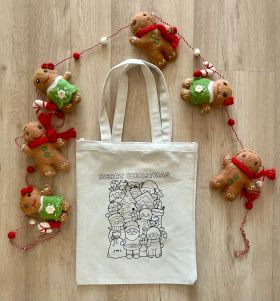 Little Canvas-DIY Colouring Merry Christmas Goody Bag - LC152