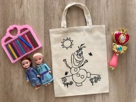 Little Canvas-Do It Yourself Colouring Frozen : Olaf Tote Bag