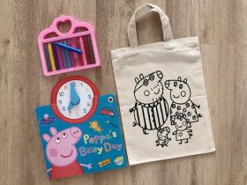 Little Canvas-Do It Yourself  Colouring Peppa Pig Tote Bag