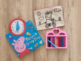 Little Canvas-Do It Yourself  Colouring Peppa Pig Pencil Pouch