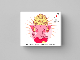 Little Canvas-DIY Colouring Wooden Lord Ganesha Activity Box 