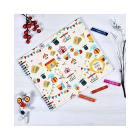 Babble Wrap-Doodle Book With Personalized Crayons - Circus