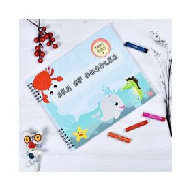 Babble Wrap-Doodle Book With Personalized Crayons - Underwater