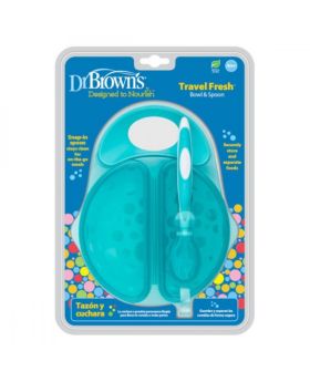 Dr. Brown's Travel Fresh Bowl and Spoon 1-Pack - TF010-P3