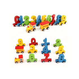 DruArts Handmade Special Wooden Number Train for Kids & Toys